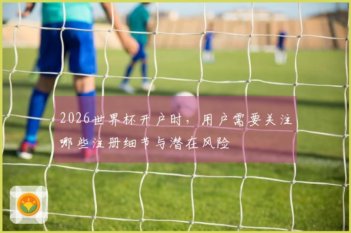 2026世界杯开户时，用户需要关注哪些注册细节与潜在风险