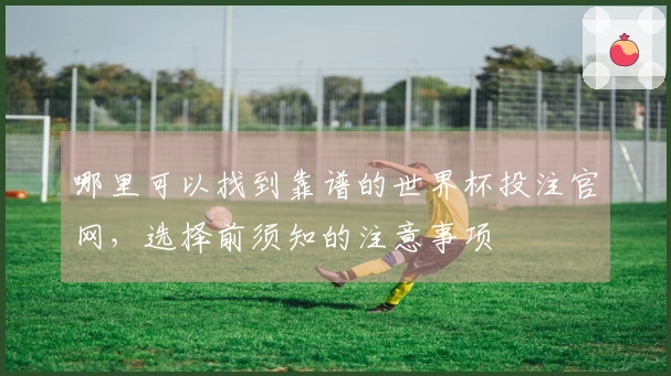 哪里可以找到靠谱的世界杯投注官网，选择前须知的注意事项